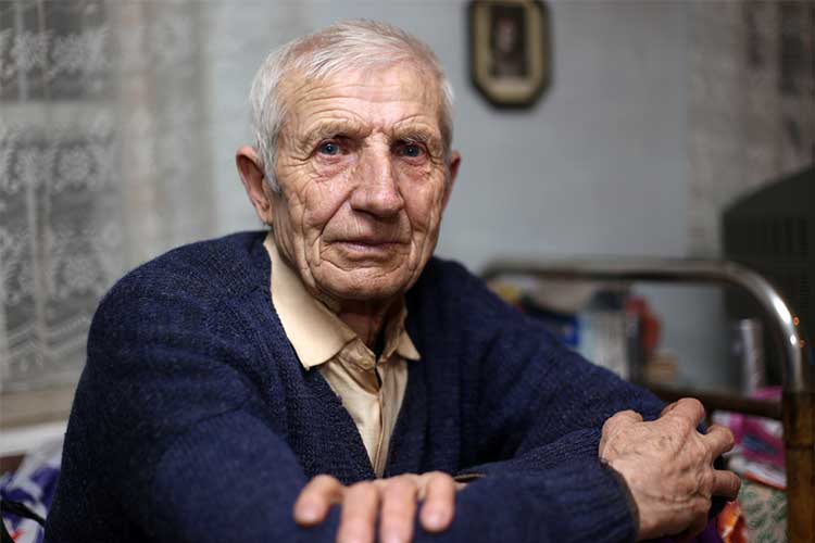 LGBTIQ+ elder vulnerable old man in aged care facility